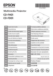 Epson CO-FH01 Quick Start Manual