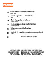 Franke MARIS FMA 905 WH/XS FRK B GF Instructions For Use And Installation