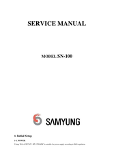 Samyung SN-100 Manuals | ManualsLib
