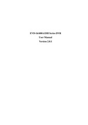 Euro Video EVD-16/400A1DH Series User Manual