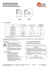 E2S E2xS2FDC024 Instruction Manual