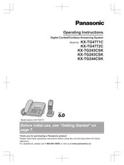Panasonic KX-TG243CSK Operating Instructions Manual