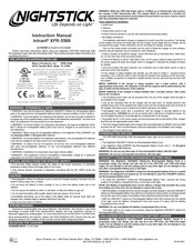 Bayco Products NIGHTSTICK Intrant 5568GX Instruction Manual