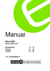 Elma 6501 Manual