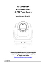 Lumens VC-A71P-HN User Manual
