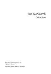 H3C SecPath PFC Quick Start Manual