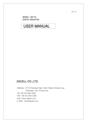 dacell DN-70 User Manual