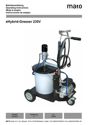 MATO eHybrid-Greaser 230V Operating Instructions Manual