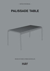 Hay PALISSADE TABLE Instruction Manual