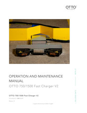 OTTO MOTORS 750 Manual Charger V2 Operation And Maintenance Manual