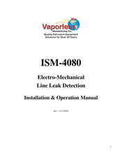 Vaporless ISM-4080 Installation & Operation Manual