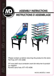 MD SPORTS 54805 Assembly Instructions Manual
