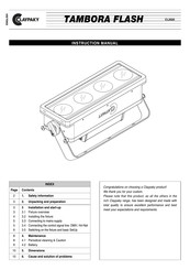 Claypaky TAMBORA FLASH CL2020 Instruction Manual
