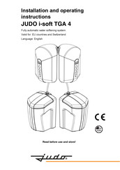Judo 8204016 Installation And Operating Instructions Manual