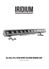 Iridium Arc Bar Pro 1215 IP65 12x15W RGBW LED User Manual