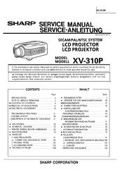 Sharp XV-310P Service Manual