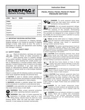 Enerpac PSCK7 Instruction Sheet