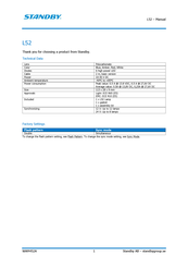 Standby L52 Manual