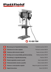 Pattfield PE-800 TBM Original Instructions Manual