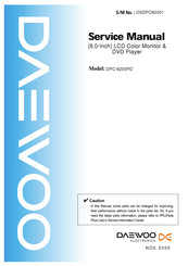 Daewoo DPC-8200PD Service Manual