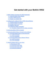 Botlink XRD2 Get Started