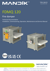 Mandik FDMQ 120 Installation, Operation, Maintenance And Service Manual