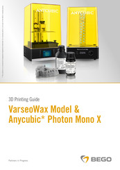Bego Anycubic Photon Mono X Manual