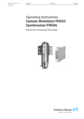 Endress+Hauser FHG66 Operating Instructions Manual