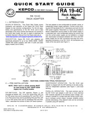 KEPCO RA 19-4C Quick Start Manual