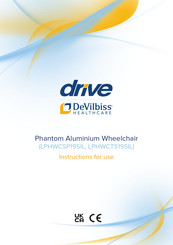 Drive DeVilbiss Healthcare LPHWCSP19SIL Instructions For Use Manual