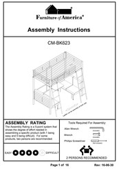 Furniture of America CMBK623FPK Assembly Instructions Manual