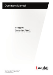 waratah HTH624C Operator's Manual