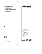 EINHELL BPS 500E Operating Instructions Manual