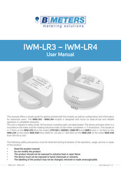B Meters IWM-LR3 User Manual