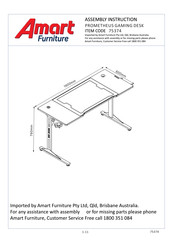 Amart Furniture 75374 Assembly Instructions Manual