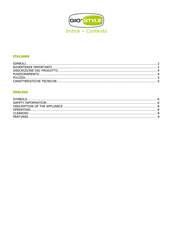 Gio'Style G 028 Instruction Manual