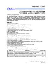 Winbond W91550DN Series Manual