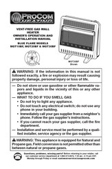 Procom MGT10BF Owner's Operation And Installation Manual
