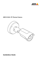 Axis Q1961-TE Installation Manual
