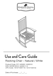 Garden Oasis D71 M3292 Use And Care Manual