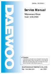 Daewoo KOR-639R0S Service Manual