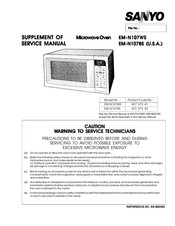 Sanyo EM-N107WS Supplement Of Service Manual