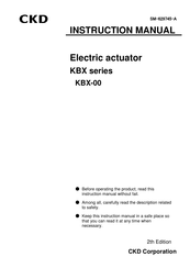 CKD KBX-00D-RH-A Instruction Manual