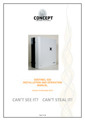 Concept Smoke Screen SENTINEL S30 Installation And Operation Manual