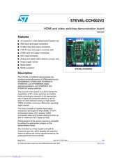 ST STEVAL-CCH002V2 Quick Start Manual
