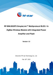 RF-Star SimpleLink RF-BM-2652P3 Manual