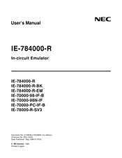 NEC IE-784000-R User Manual