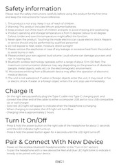 Denver BTH-720 Quick Start Manual