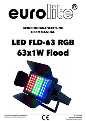 EuroLite LED FLD-63 RGB 63x1W Flood User Manual