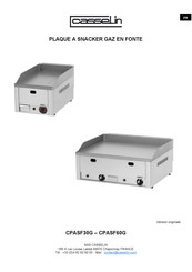 Casselin CPASF30G Manual